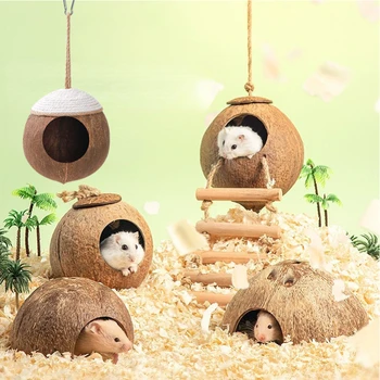 Natural Coconut Hamster Hideout 1