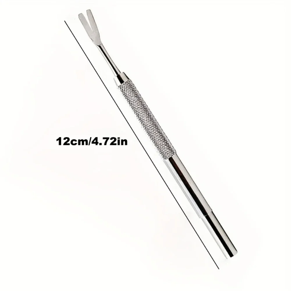 1PCS Stainless Steel Pet Treatment Tick Removal Tool Set 2 In 1 Fork Tweezers Clip Cat Dog Supplies 5