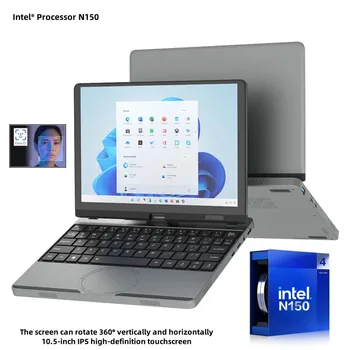Portable Mini Laptop 10.5inch Touch Screen Notebook N150 32GB+128GB-1TB IPS Small Notebook PC Micro Computer windows 11 2