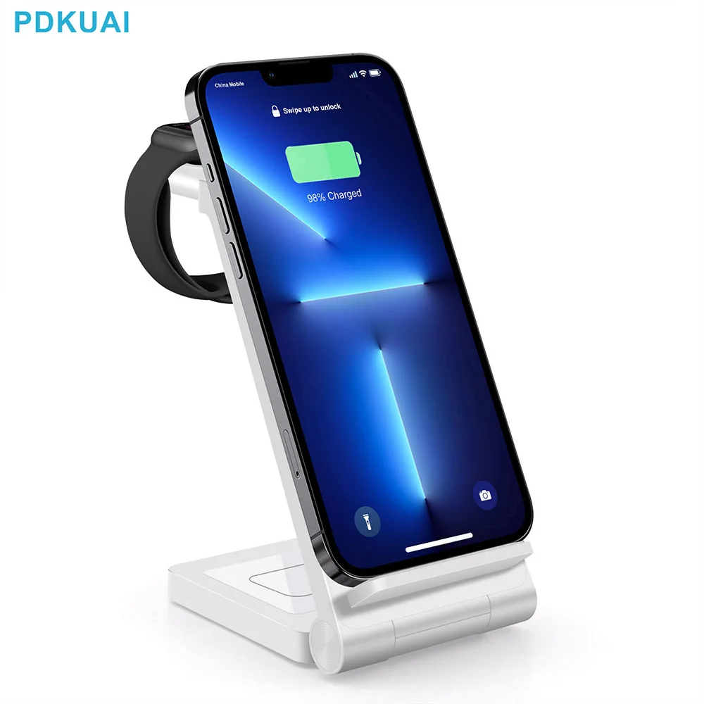 Wireless Charging Dock Iphone Apple Watch Airpods 40w Wireless