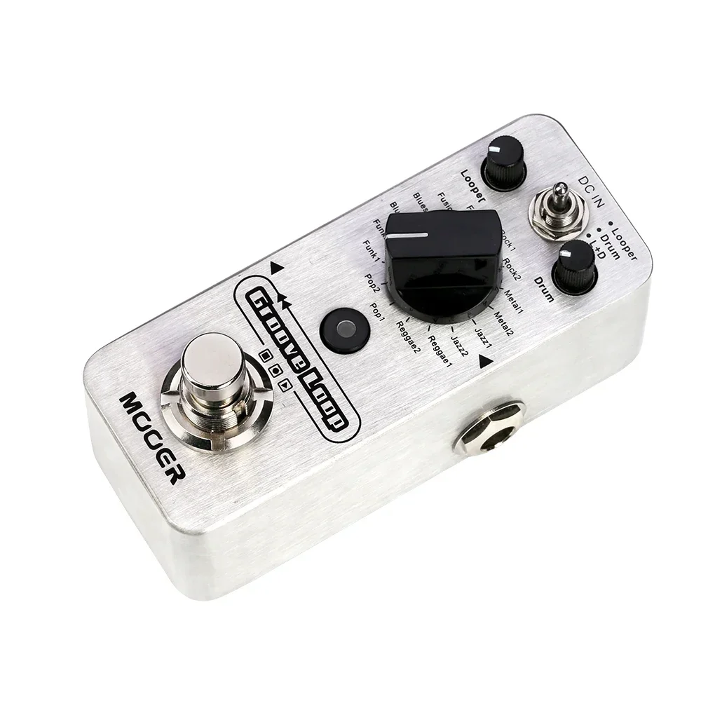 MOOER Groove Loop Guitar Effect Pedal Drum Machine Looper Pedal Max 20min Recording Time Tap Tempo Processor Guitar Accessories