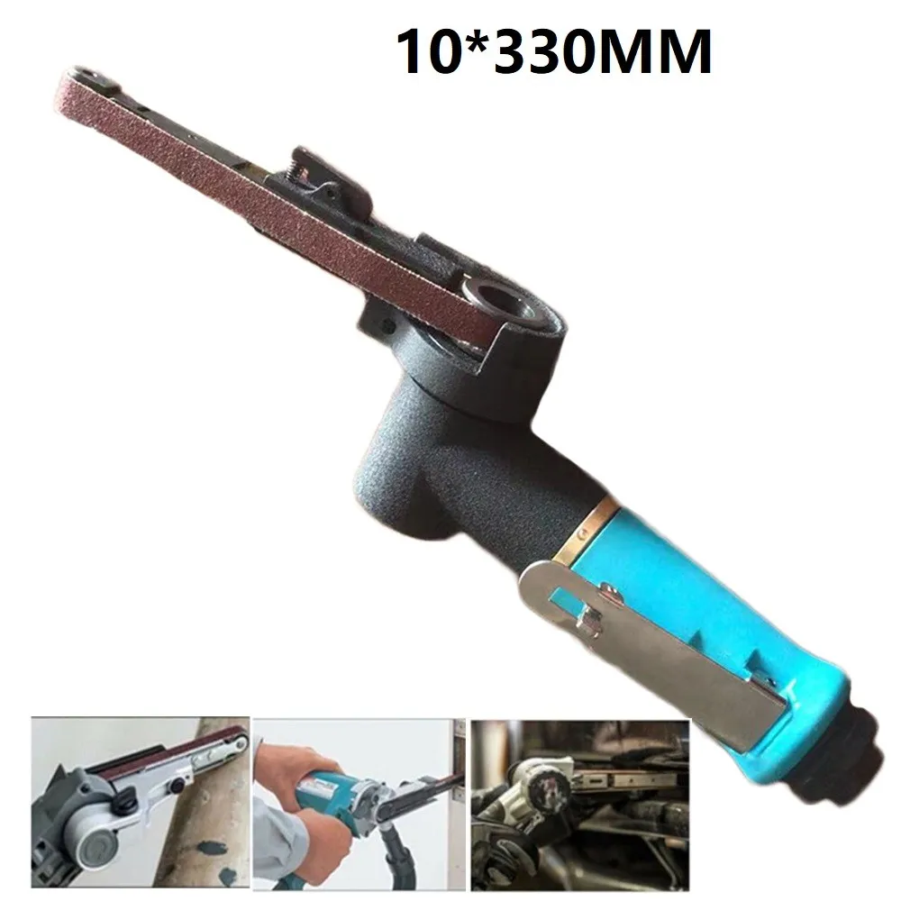 

Air Belt Sander Grinding Pneumatic Sanding Belt Grinder Machine Sanding Belt Adapter Sanding Belt Sander 10x330mm