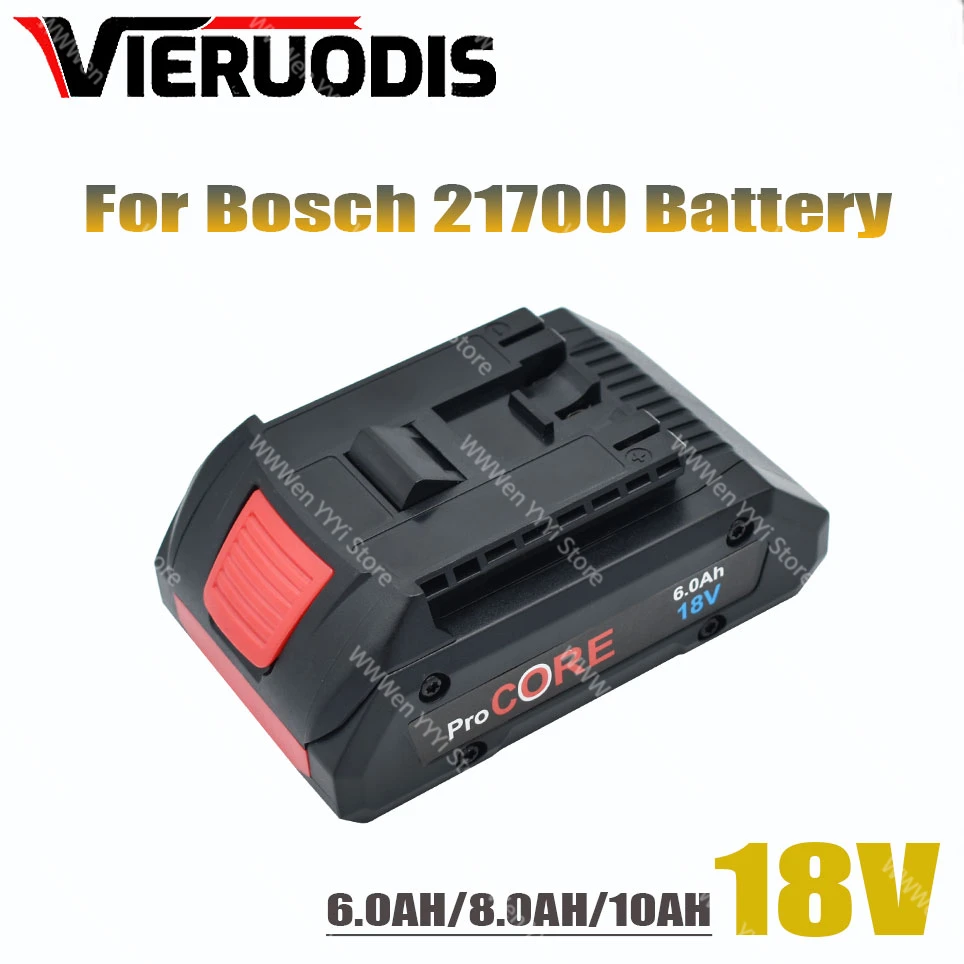 Литий-ионный аккумулятор Procore, батарея 18 в, 6,0 Ач, 8,0 Ач для беспроводного электроинструмента Bosch 18vmax, со встроенной батареей 2100Cells