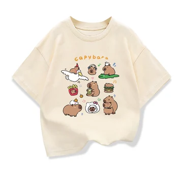 Kids Capybara Print T-Shirt 1