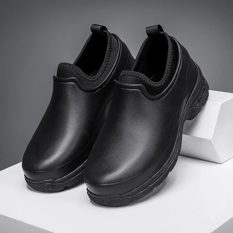 STRONGSHEN Men Kitchen Shoes Outdoor Platform Chef Shoes Water proof OilProof Restaurant Work Shoe Non-slip Fishing Shoes Unisex 6