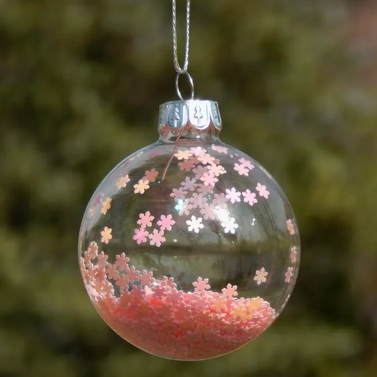 

Pink christmas ball christmas tree decoration christmas gift shop window shopping mall party wedding glass crafts
