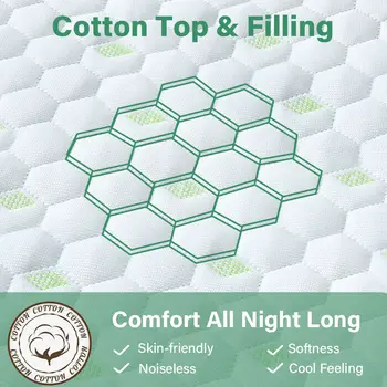 Waterproof Mattress Protector Bamboo Cotton Mattress Cover Fitted Cover T/F/Q/K 3
