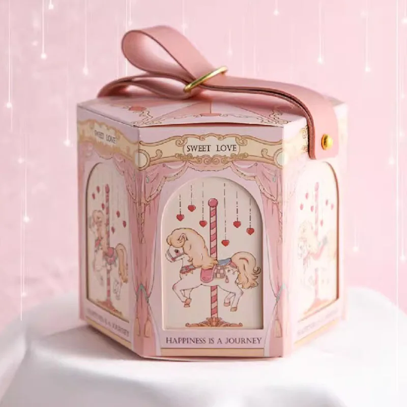 

Детская Шестигранная коробка с кожаной ручкой, 1 шт.