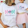 Matching Family Shirts Ice Cream Printing Mom & Dad & Bro & Sis Party Clothes Birthday Arty Custom Name T-Shirt Clothes Family 1