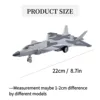 1:50 Pullback & Go Jet Fighter Aircraft Toy, with Light Sound, Scale Diecast F16 F22 F35 B2 J31 Plane Model Kid Boy Baby Gift 4