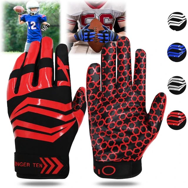 Pro3.0 guanti da Football americano ricevitore gioventù uomo adulto  traspirante impugnatura flessibile guanto per uomo bambini ragazzi ragazze  Drop Shipping - AliExpress