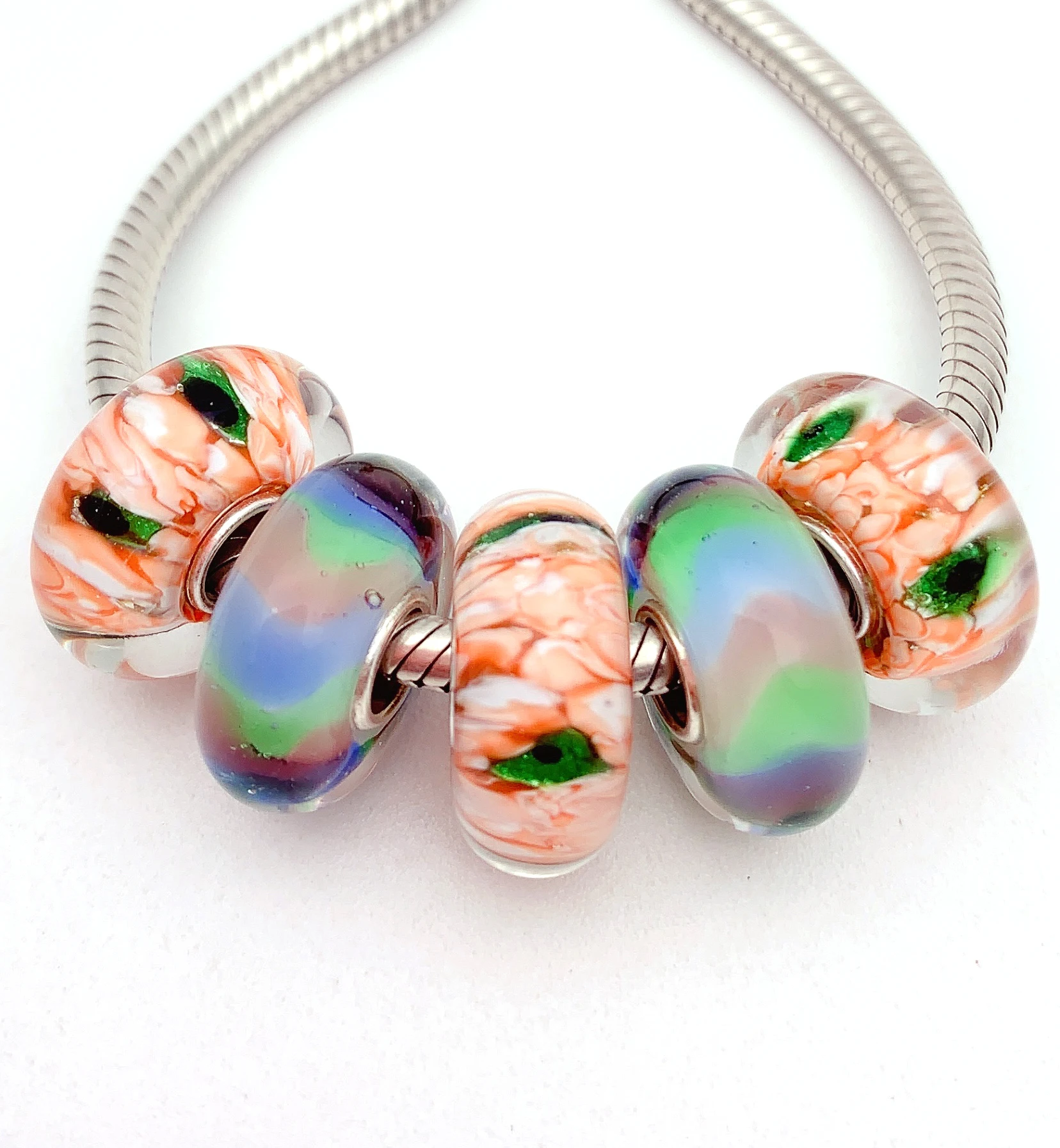 Бусины-шармы YG716 из серебра 100%