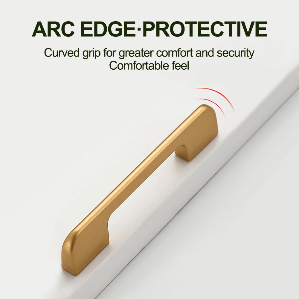 Furniture Handles Solid Aluminum Kitchen Cabinets Pulls Handles for Cabinets and Drawers kitchen door handles
