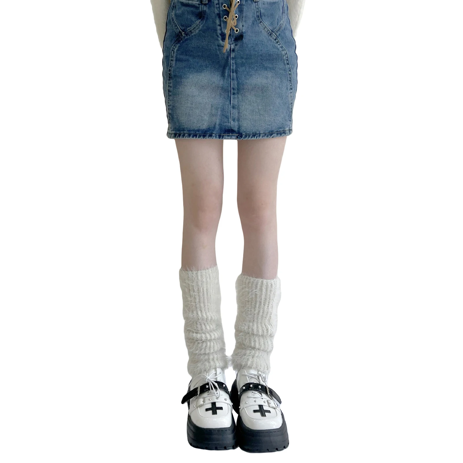 

High Quality Women Leg Warmer Soft Elastic Winter Warm Calf Cover Boot Socks for Party Street