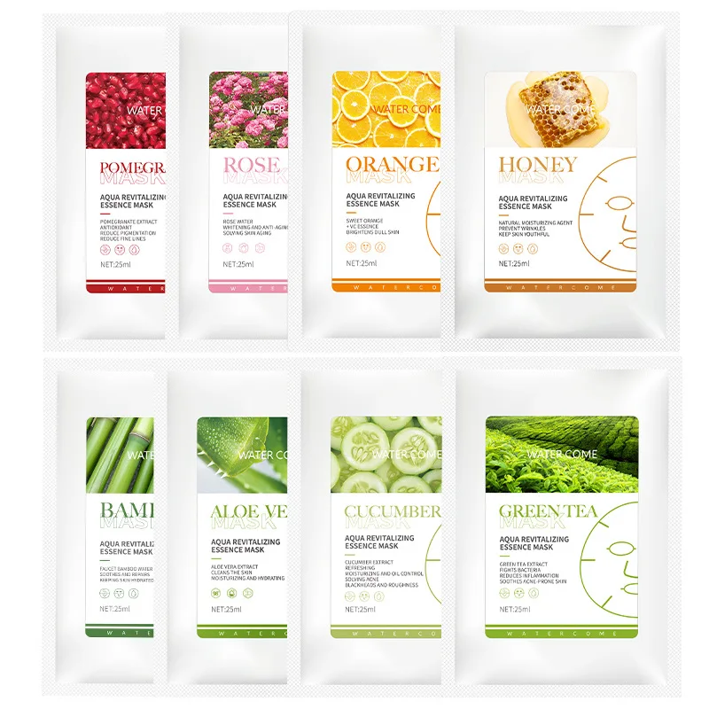 25ml High moisturizing whitening moisturizing repair mask Rose Green Tea Aloe Vera Plant Essence Sheet Mask 25ml high moisturizing whitening moisturizing repair mask rose green tea aloe vera plant essence sheet mask