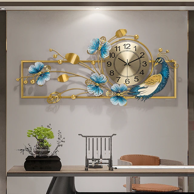 Orologio da parete moderno semplice al quarzo con decorazione per uccelli  soggiorno orologi da parete per uso domestico ornamento da appendere alla  parete di lusso creativo - AliExpress