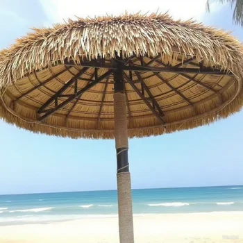 2 coperture per tetto in paglia messicana artificiale da 10 m per coperture da giardino e patio: simulate, ritardanti e a basso manutenzione 1