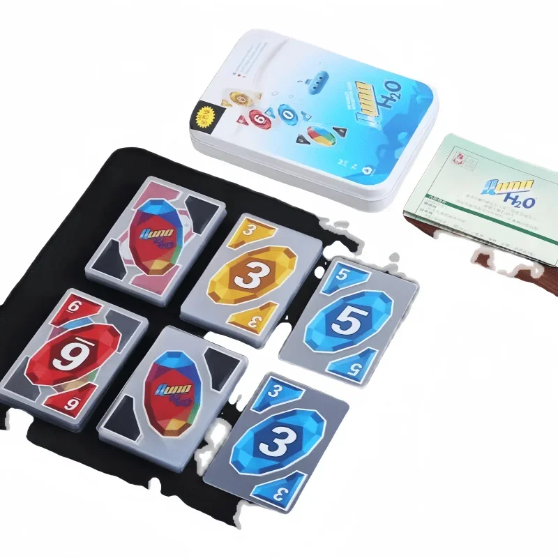 Family Fun Entertainment board game card Anti-cheating Uno brand PVC crystal plastic version including punishment party card 4
