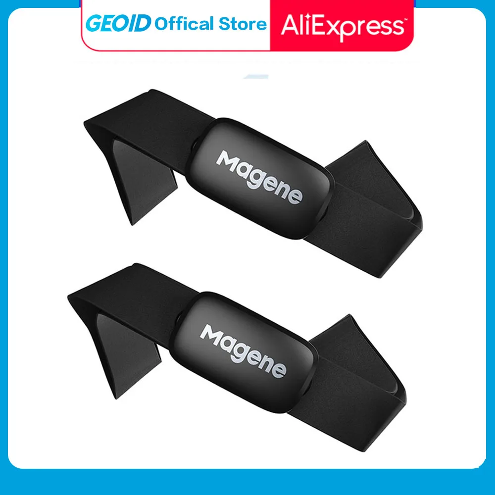 Magene-Monitor de ritmo cardíaco H64 para exteriores, dispositivo deportivo resistente al agua con Bluetooth 4,0, ANT +, con correa para el pecho