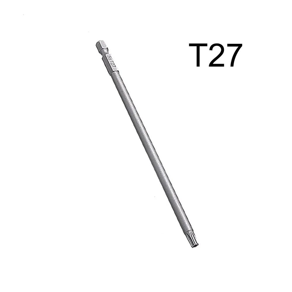 Uxcell T27 Torx-Bits Magnetisch – 15 Cm Lang, Manipulationssicher, Für Schraubendreher