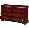 Louis Philippe III 6 Drawers Dresser in Cherry 4