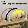 Nail Desk Lamp Photography Lighting LED Table Lamp Stepless Dimming Half Moon Light for Lash Extensions Eyebrows & Estheticians 6