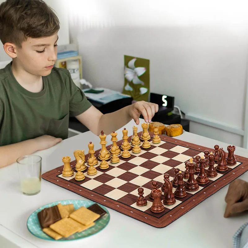مجموعة شطرنج محمولة فاخرة للأطفال، رقعة شطرنج زغرب...