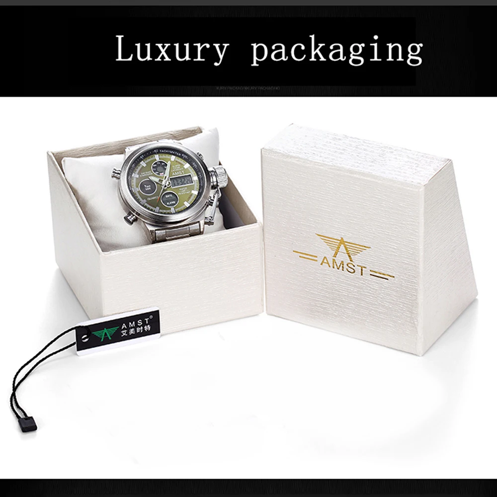 Relogio Masculino Amst Original Famous Brand Digital Quartz Analog Dual  Display Military Sport Watches Men Wristwatch Male Clock - Quartz  Wristwatches - AliExpress
