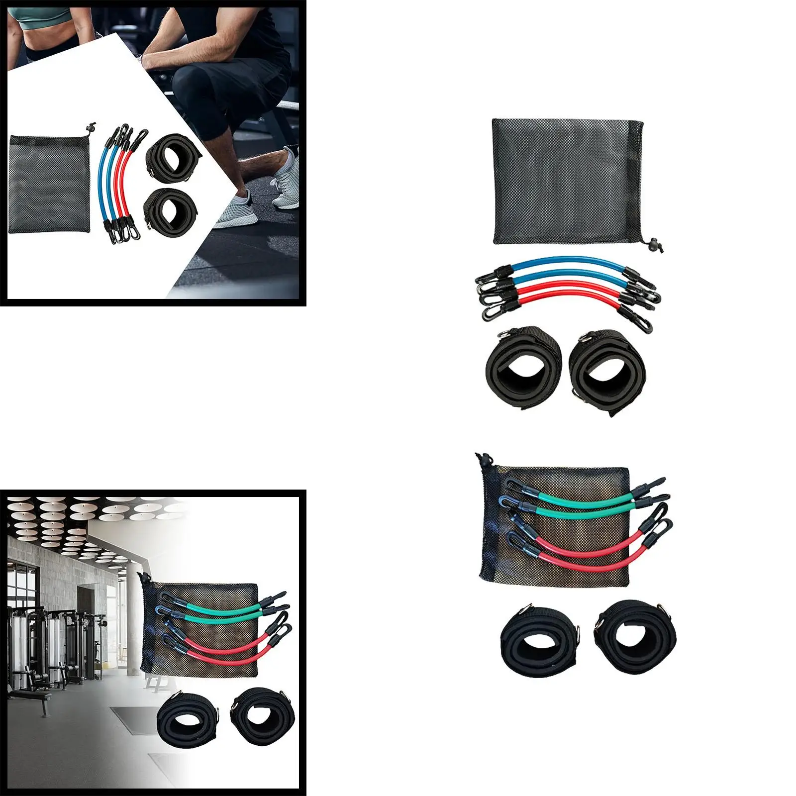 Ankle Resistance Bands Kit with Bag Adjustable Speed Agility Training Tool for