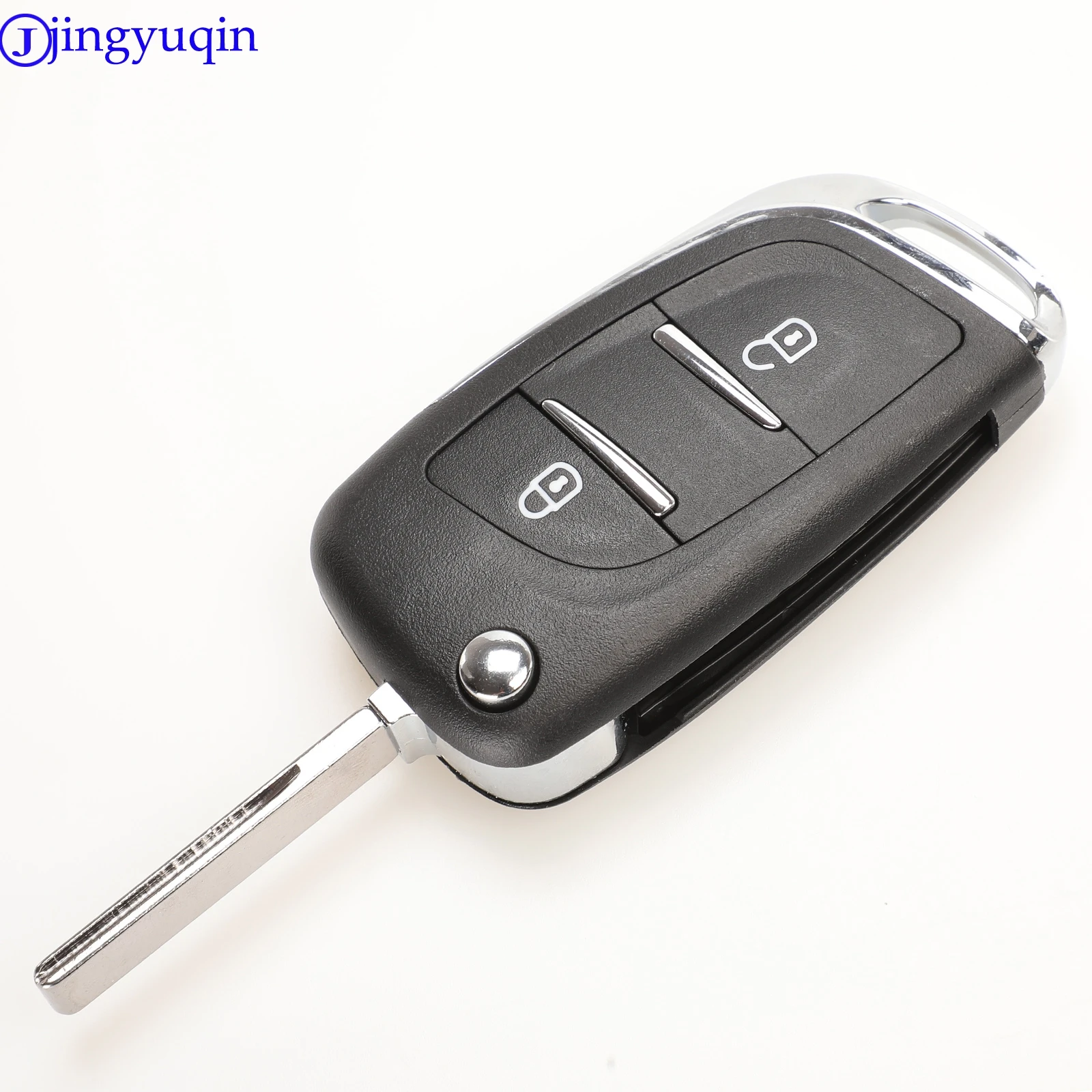 jingyuqin CE0536 Modified Flip Remote Key Shell For Peugeot 307 408 308 for Citroen C-Triomphe C-Quatre C3 C4L C5 key case car key shell car remote key car key key shell