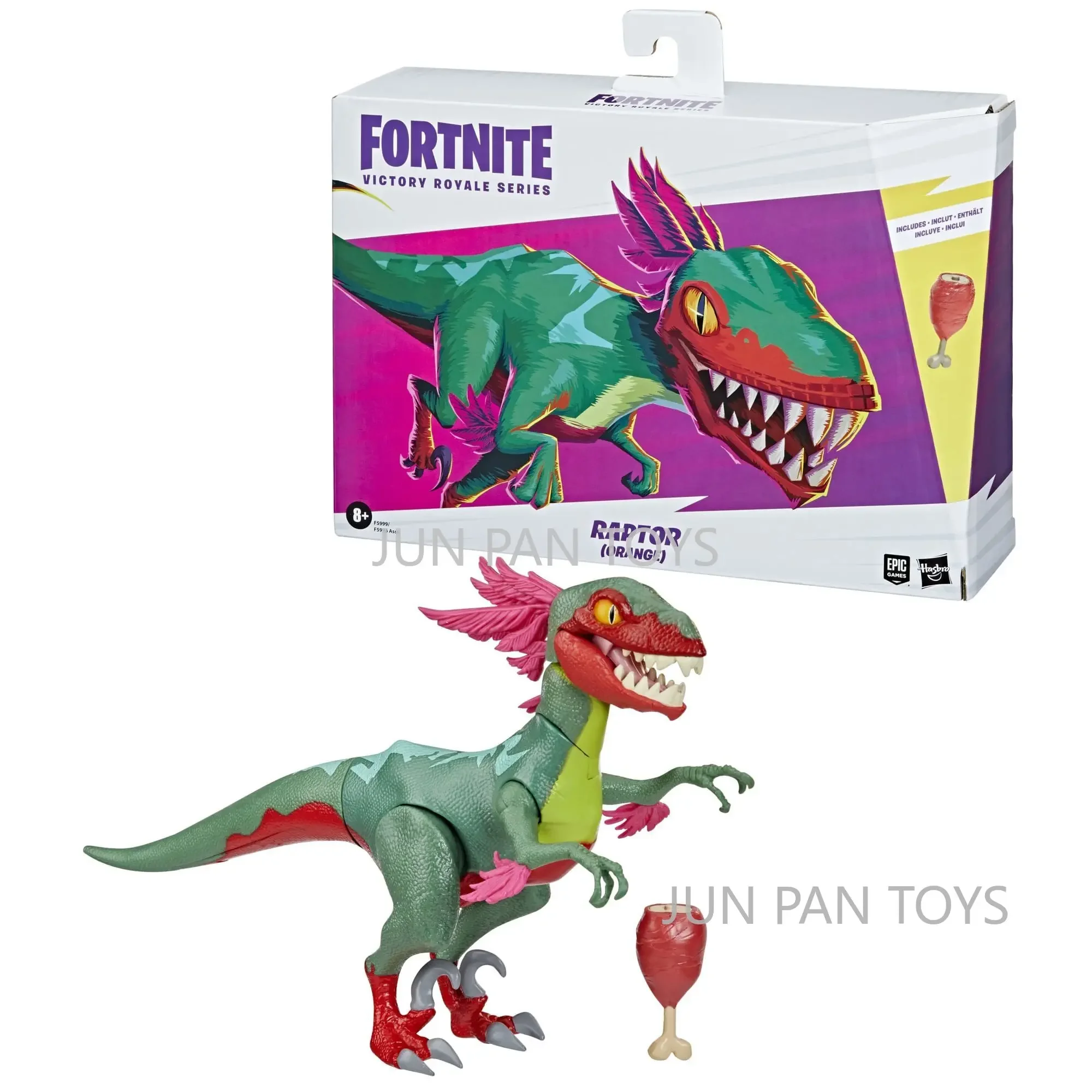Figura de acción de Fortnite Victory Royale Series Skye Ghost Raptor Orange Llambro Cluck, modelo periférico de juego, juguetes coleccionables para niños