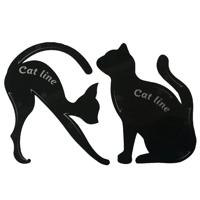 2 pcs/set Eye Liner Makeup DIY Cat Eye and Eyebrow Stencils makeup tools eyebrow stencil tool eyeliner stencil tool eye makeup tools