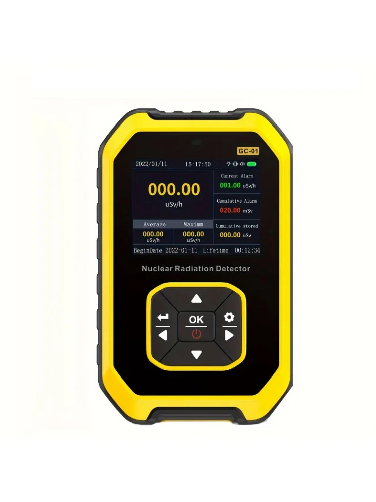 Radiation Detector Portable Geiger Counter Nuclear Personal Dosimeter X-ray &gamma;-ray &beta;-ray Radioactivity Tester Marble
