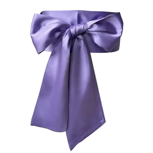 Satin Silk Bow Corset Waist Belt Wide DIY Bowknot Fabric Ribbon Cummerbunds Decorative Waist Cover For Women Lady Girl Bridal - Image 10