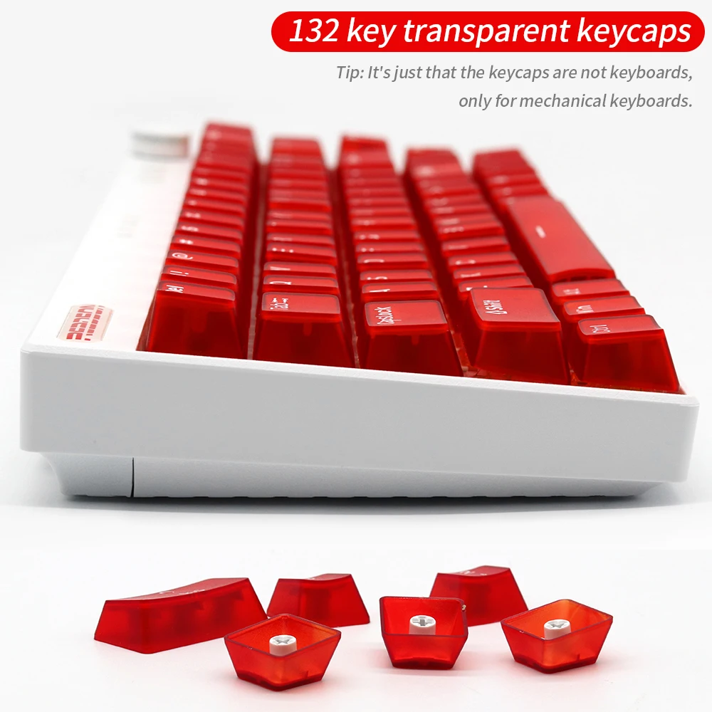 Perfil OEM DIY, ABS Clear Keycap, Jogo