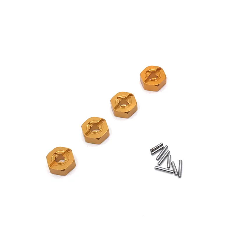WLtoys용 금속 업그레이드 12mm 허브 어댑터 144001 144002 144010 124016 124017 124018 124019 A949 A959 A969 A979 RC 자동차 부품