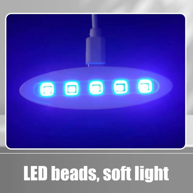 1PC 미니 LED UV 경화 램프 젤 경화 조명 UV 접착제 건조기 Tpye-C 휴대 전화 자동차 유리 스크린 수지 수리 경화