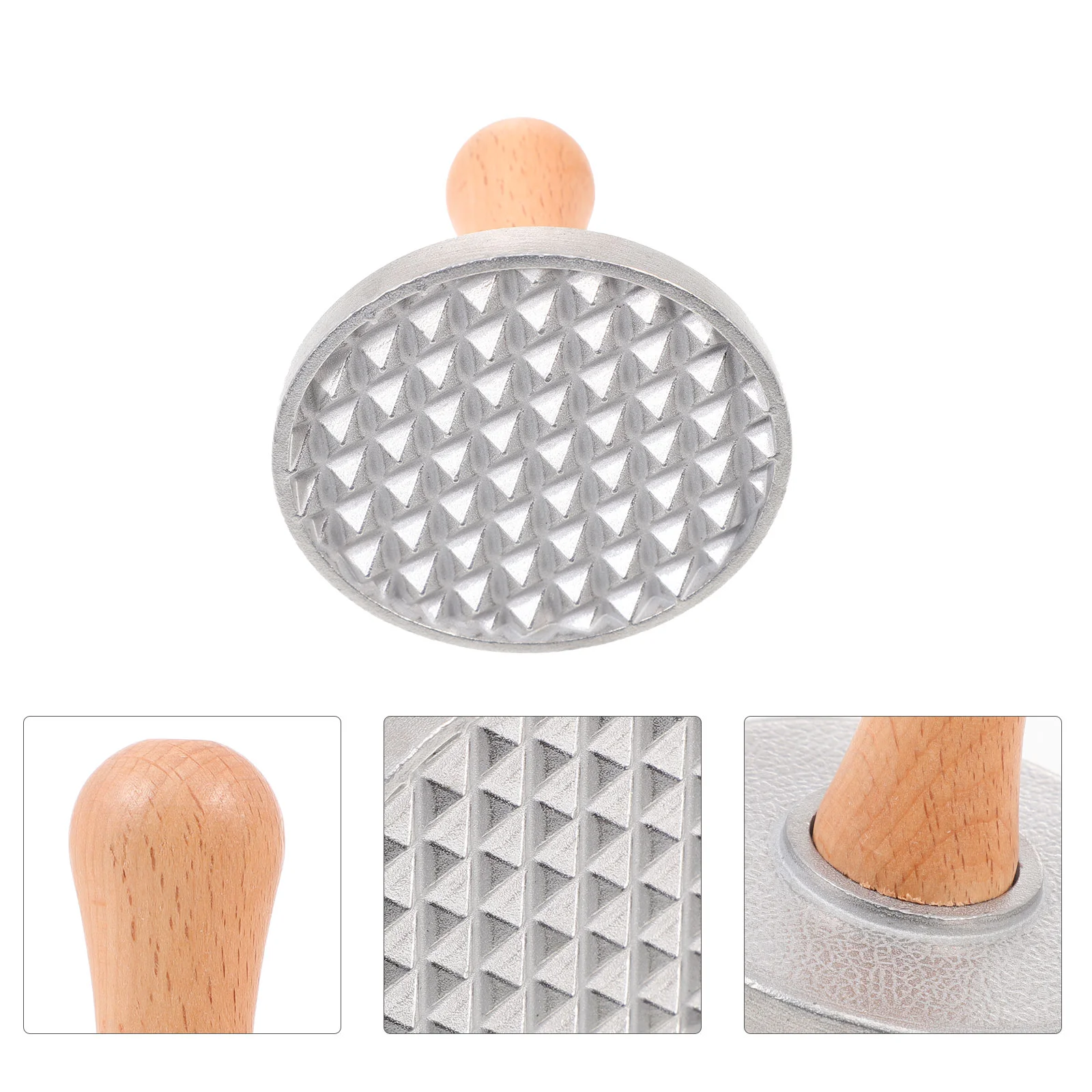 

Sherchpry Biscuitsing Molds Cookie Metal Cookie Press Wooden Handle Embosser Stamp Fondant Making Presser Zinc Alloy