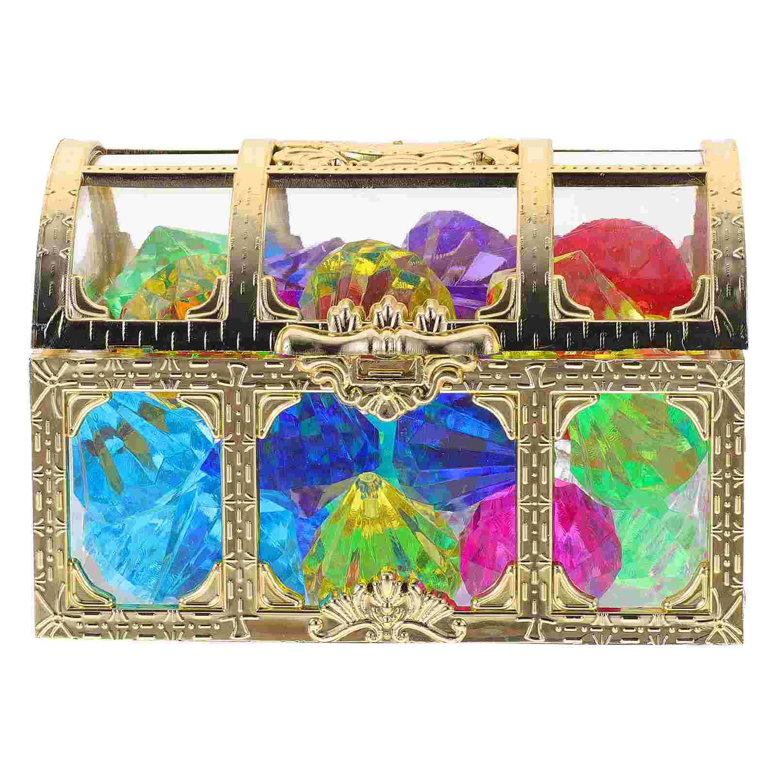 Set Plastic Gems Crafts Kids Toys Pirate Children Big Jewels Acrylic Colorful Diamond Fake 4