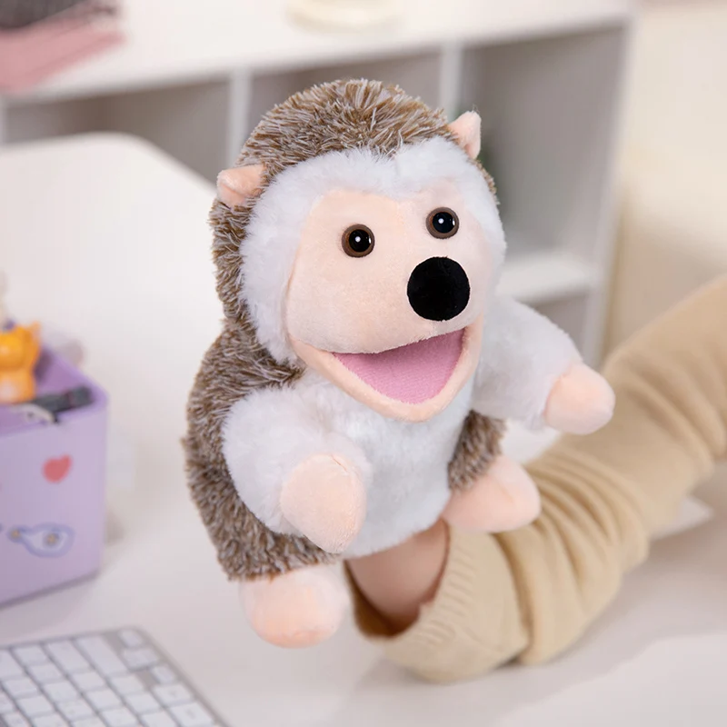 Stuffed Plush Animals Toys Hand Finger Puppet Kawaii Dolls Educational Baby Toys Learning & Education Monkey Tiger Children Gift - 6