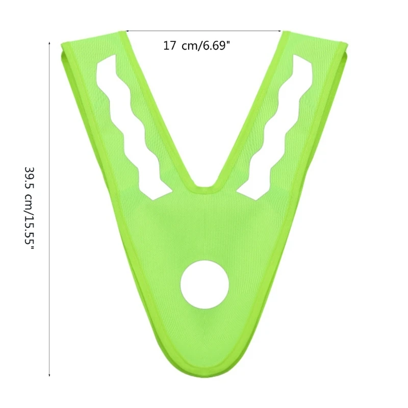 V-Shape Safety Vest For Kids Outdoor Night Road Cycling reflective vest