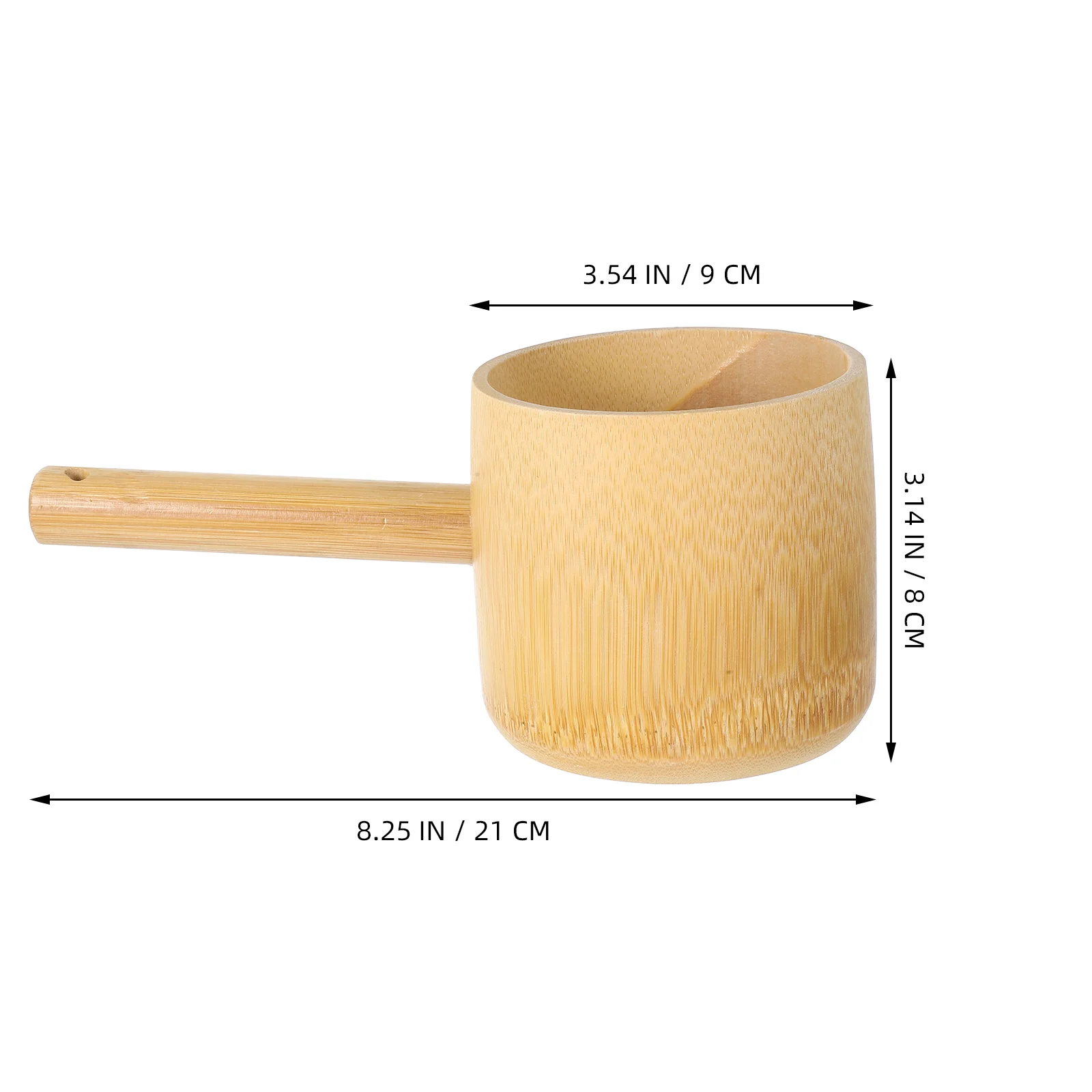 Sauce Bath Spoon Kitchen Bamboo Water Scoop Long Handle Watering Ladle Serving Spoons