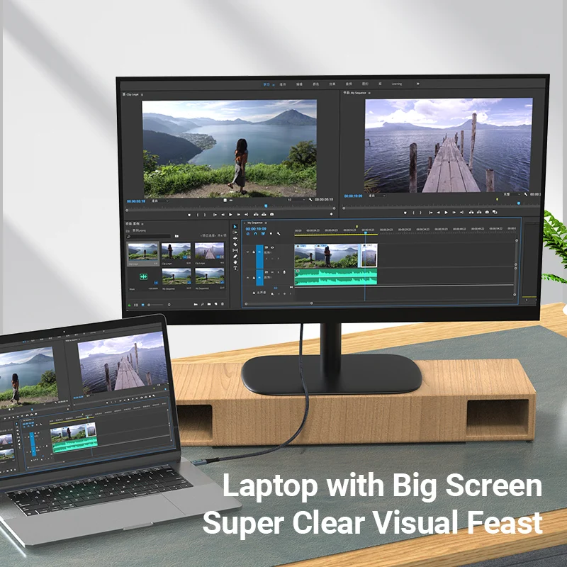 USB4 USB C - USB C 케이블 지원 8K 60Hz HD PD240W 고속 충전 40Gbps 데이터 전송 LED 디스플레이가 있는 3.3ft 나일론 편조 코드