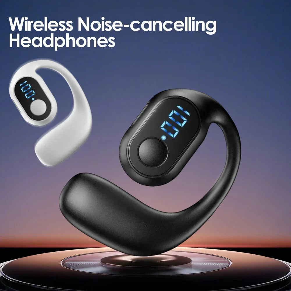 Bluetooth Headphones Wireless Earbuds With Led Display Hifi Stereo_voghion.com
