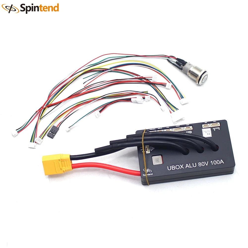 Spintend Single Ubox Controller In Alluminio 80V 100A Basato Su Vesc Usa Mosfet 100V E Condensatori 100V Per Escooter Ebike Onewheel