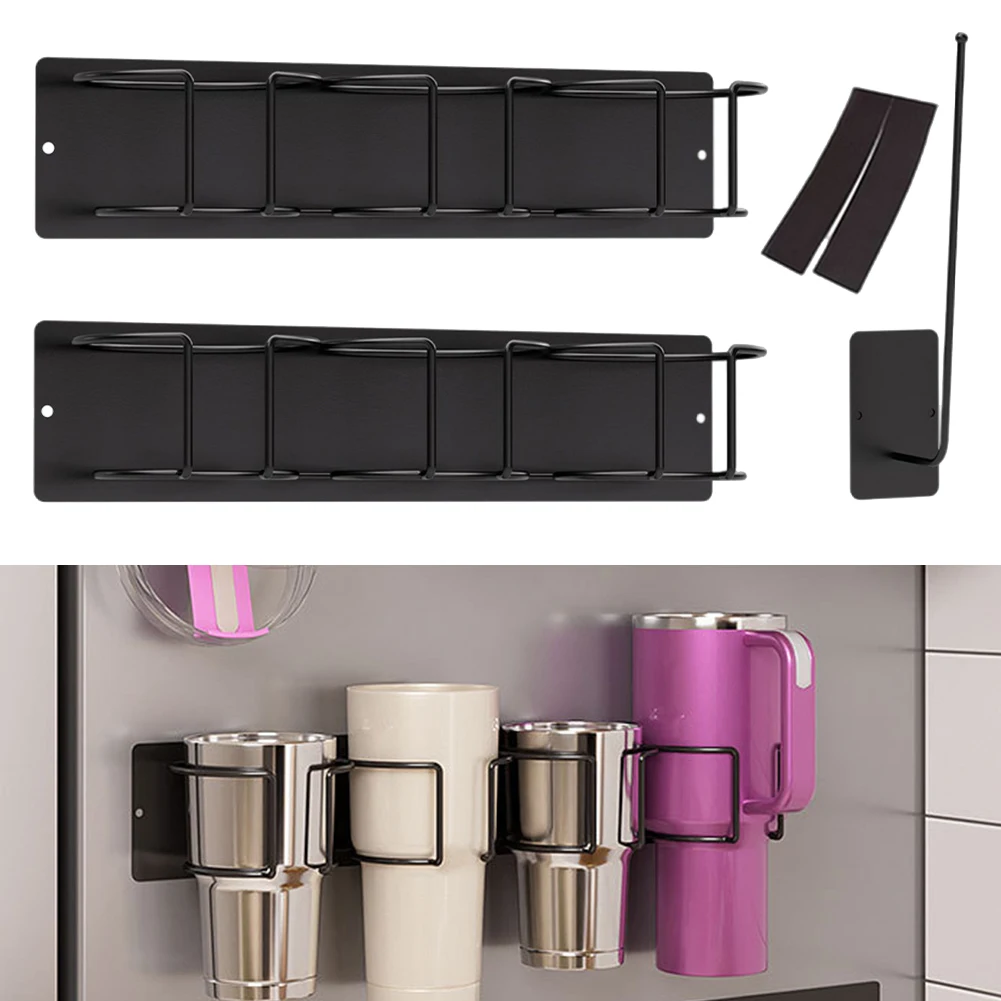 Water Bottle Organizer for Stanley Cup Accessories Magnetic Cup Storage Organizer Holder Kitchen Rack For Refrigerator