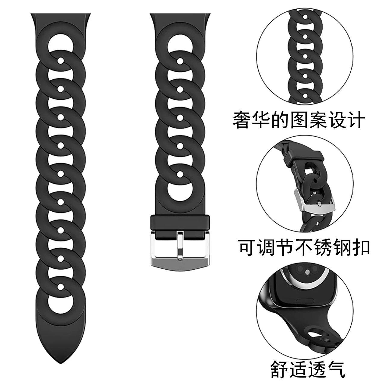 Universal 20mm Premium Smartwatch Strap Replacement Band