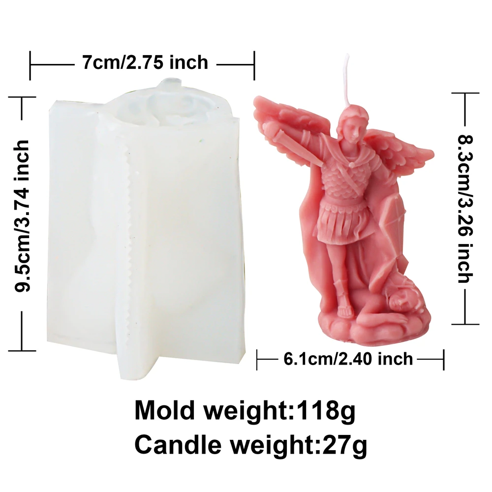 Elegant 3D Virgin Mary Silicone Candle Mold for Religious Home Decoration