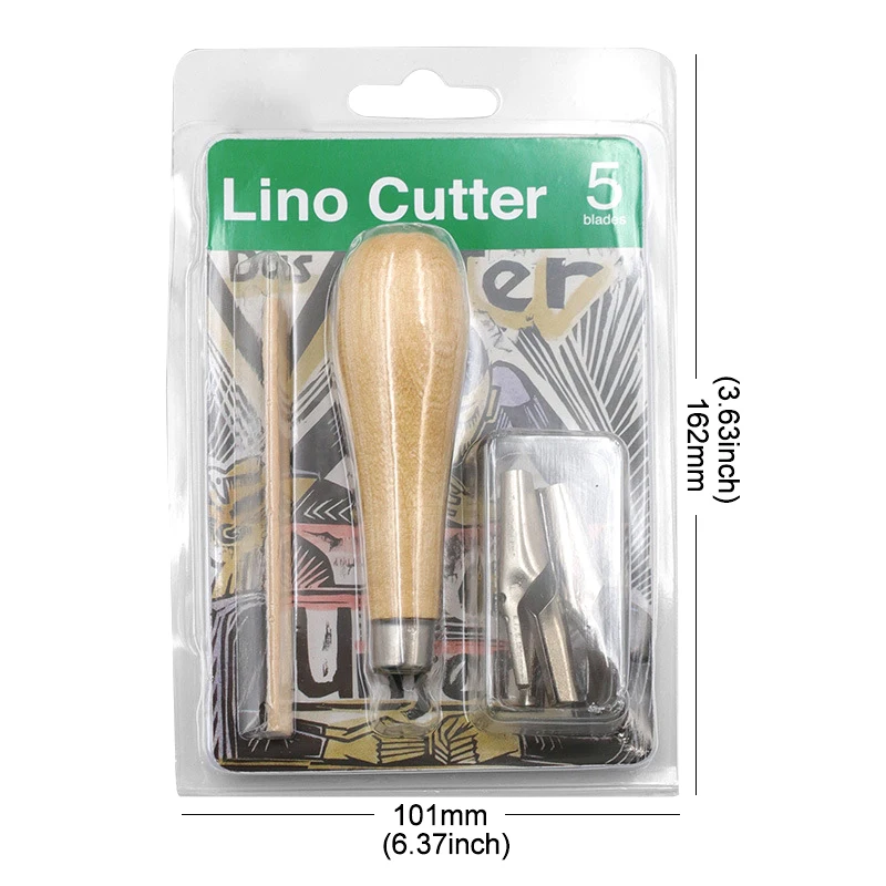 Cutting knife wood carving knives wood carving blades carving tool printmaking carving tools set with 5 blade DIY lino block cutting stamp carving tool accessories art sculpture supplies