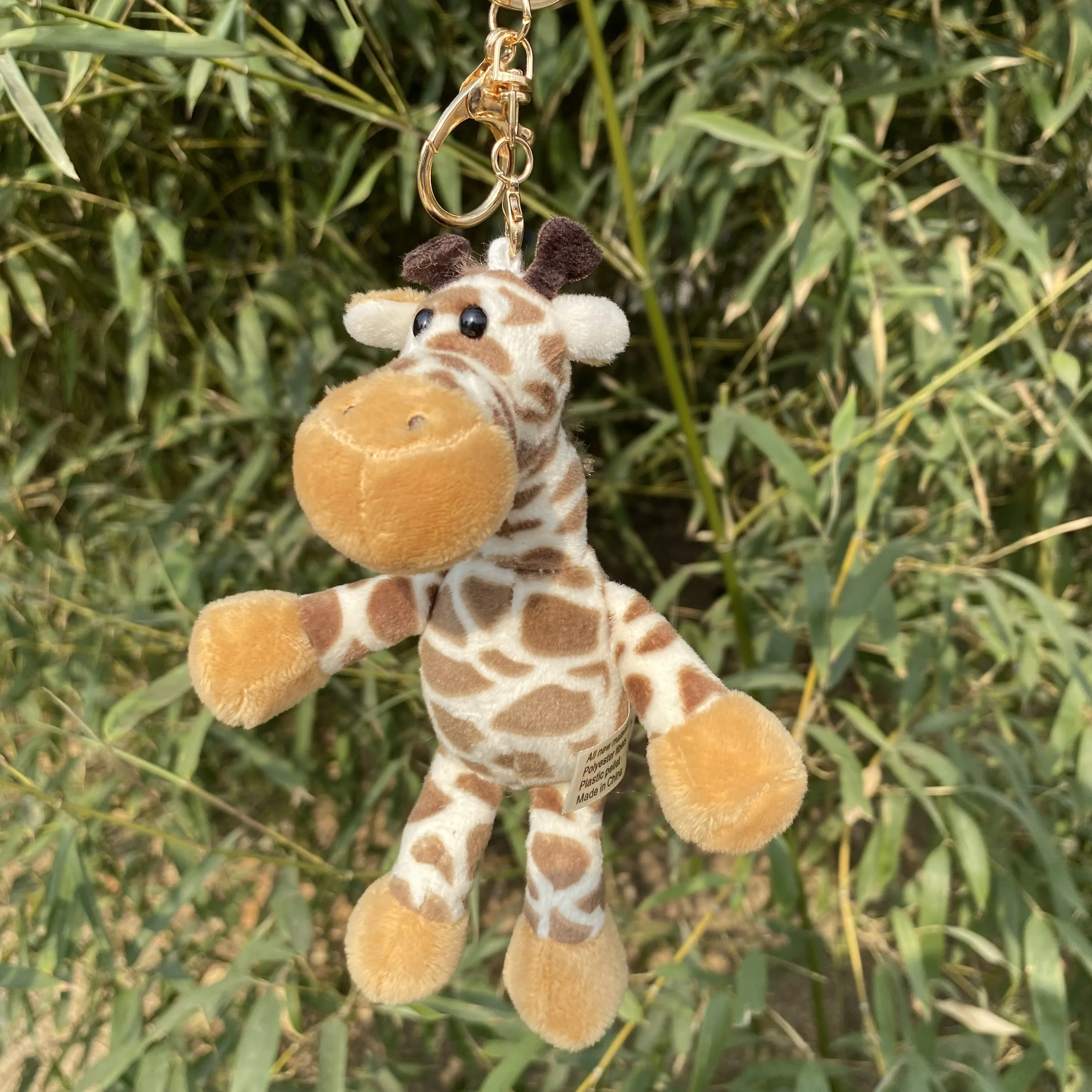 Grassland Animals Giraffe stuffed Pendant Keyring Plush Toy, Backpack